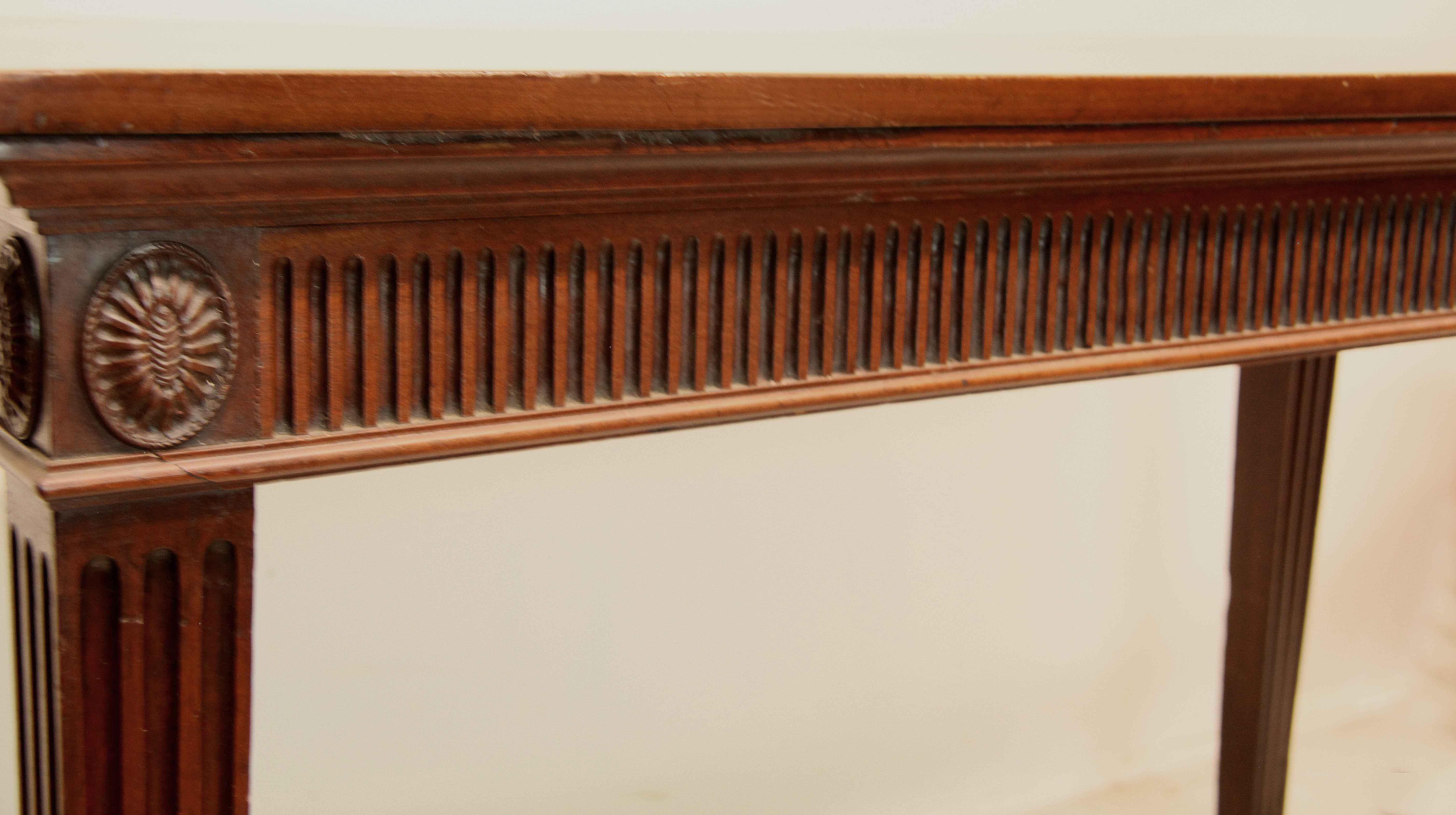 George III Mahogany Console Table For Sale 1