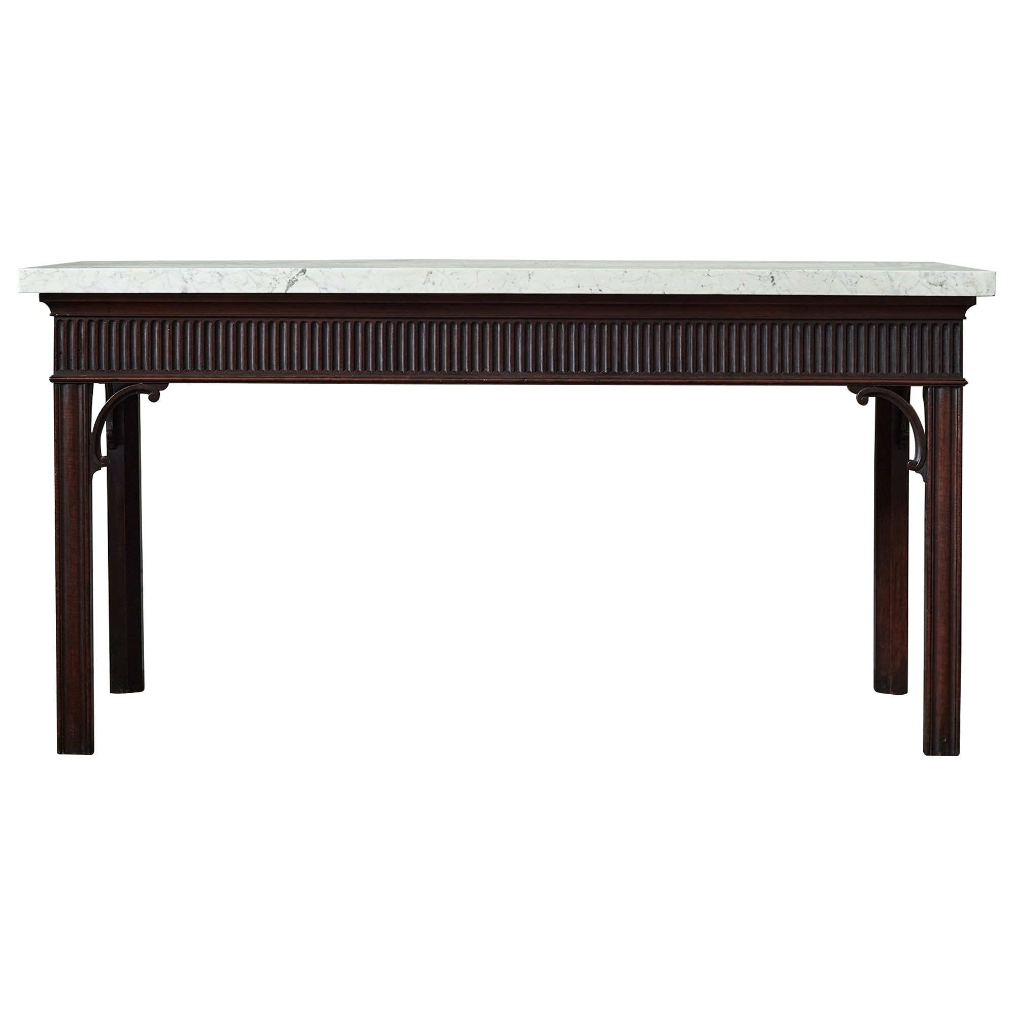 Table console en acajou George III