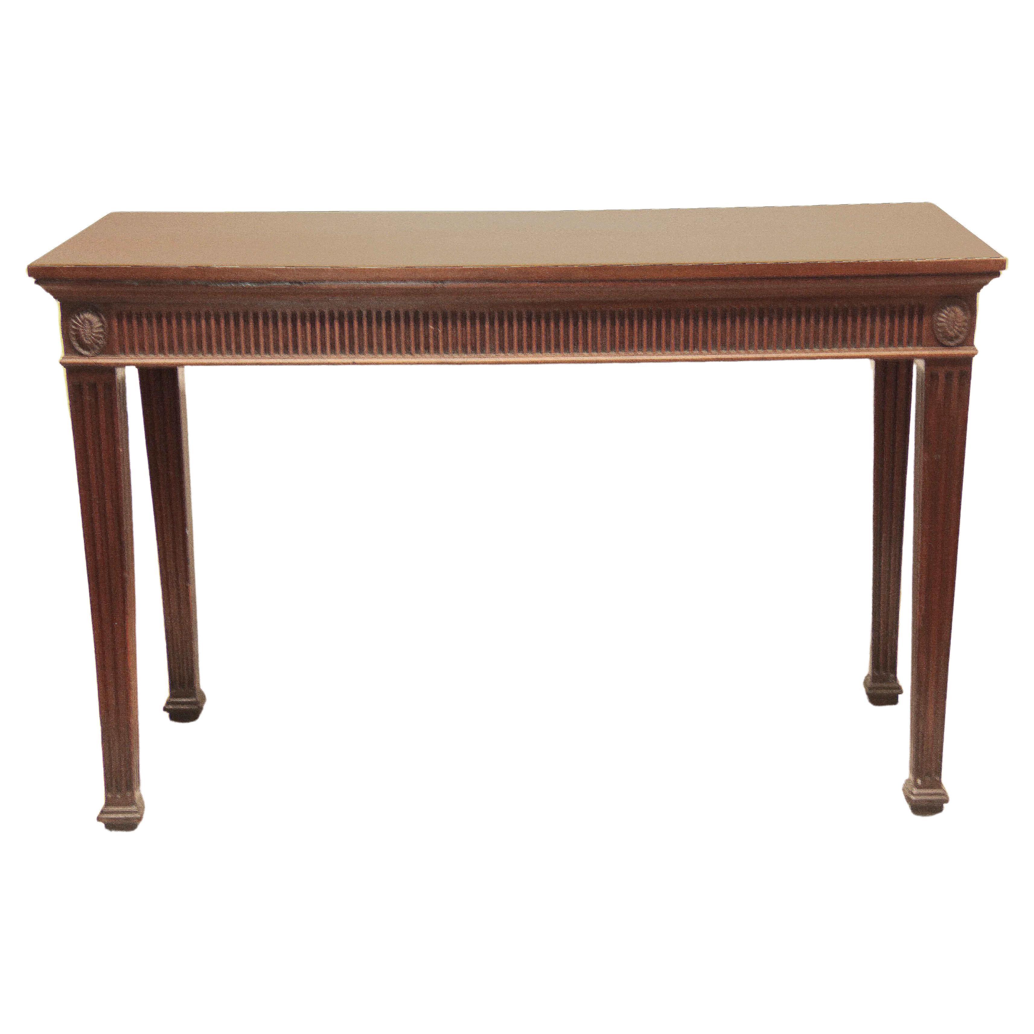 George III Mahogany Console Table For Sale