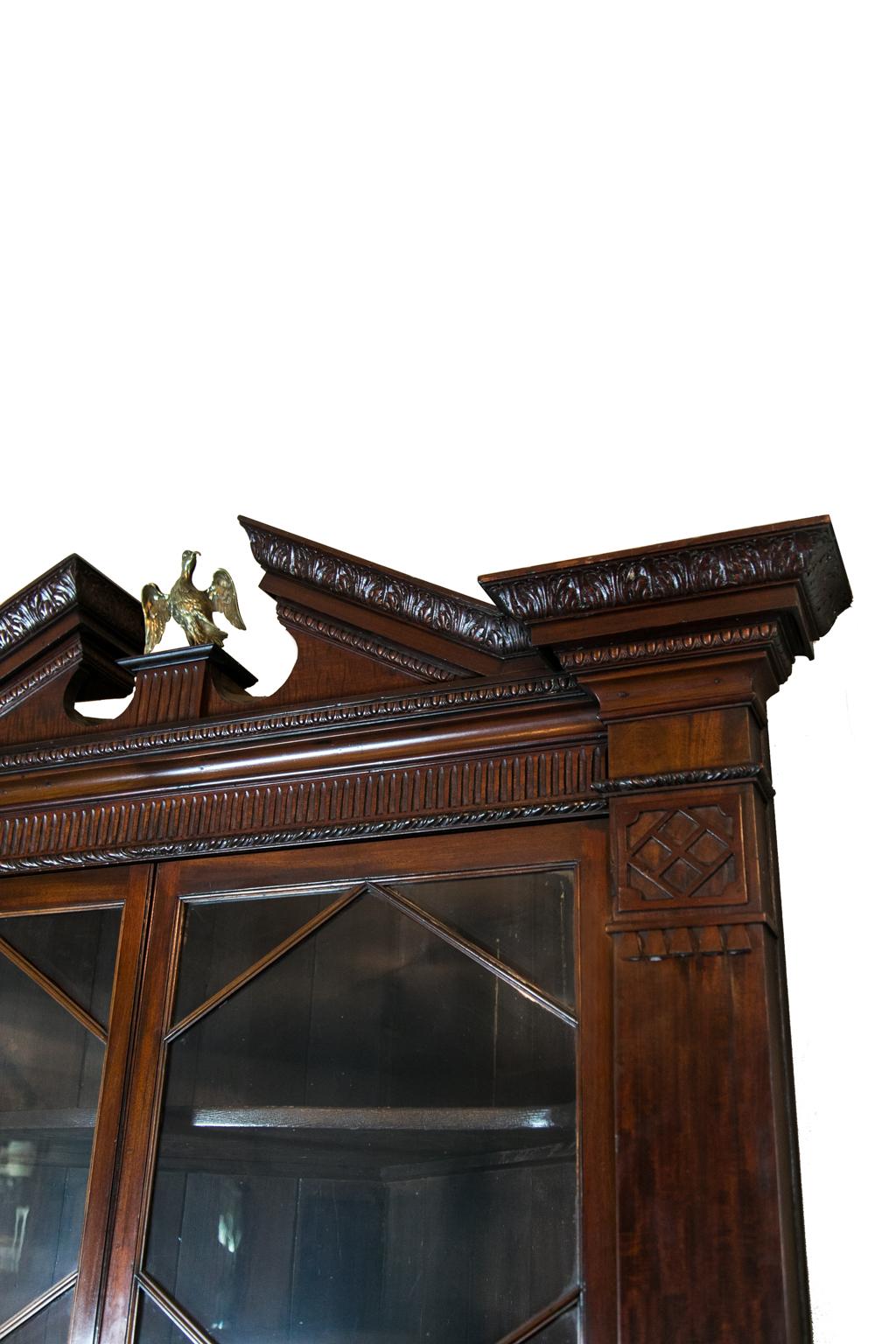 George III Mahogany Corner Cupboard For Sale 4