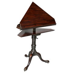 George III Mahogany Corner Reading Stand