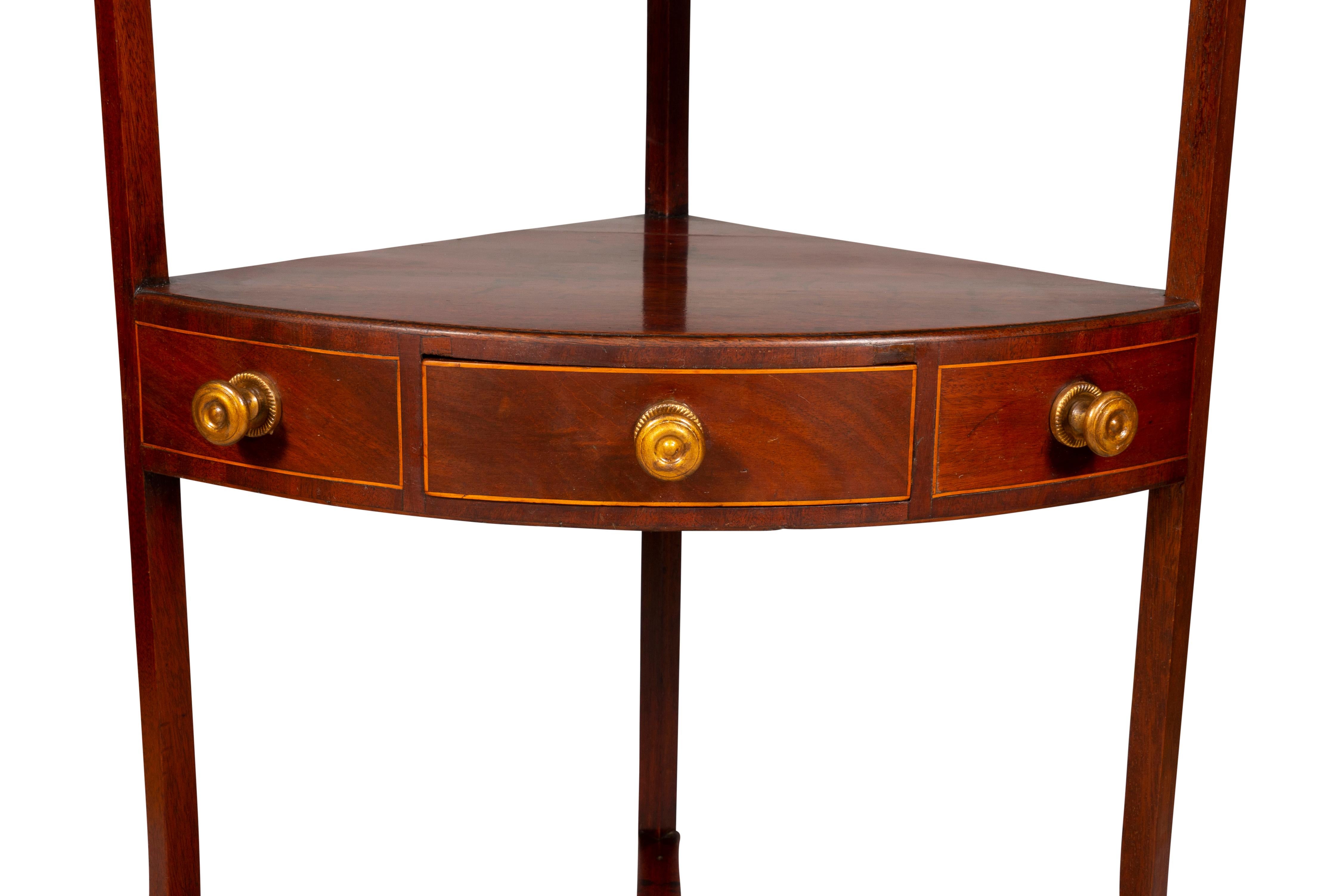 George III Mahogany Corner Table 3