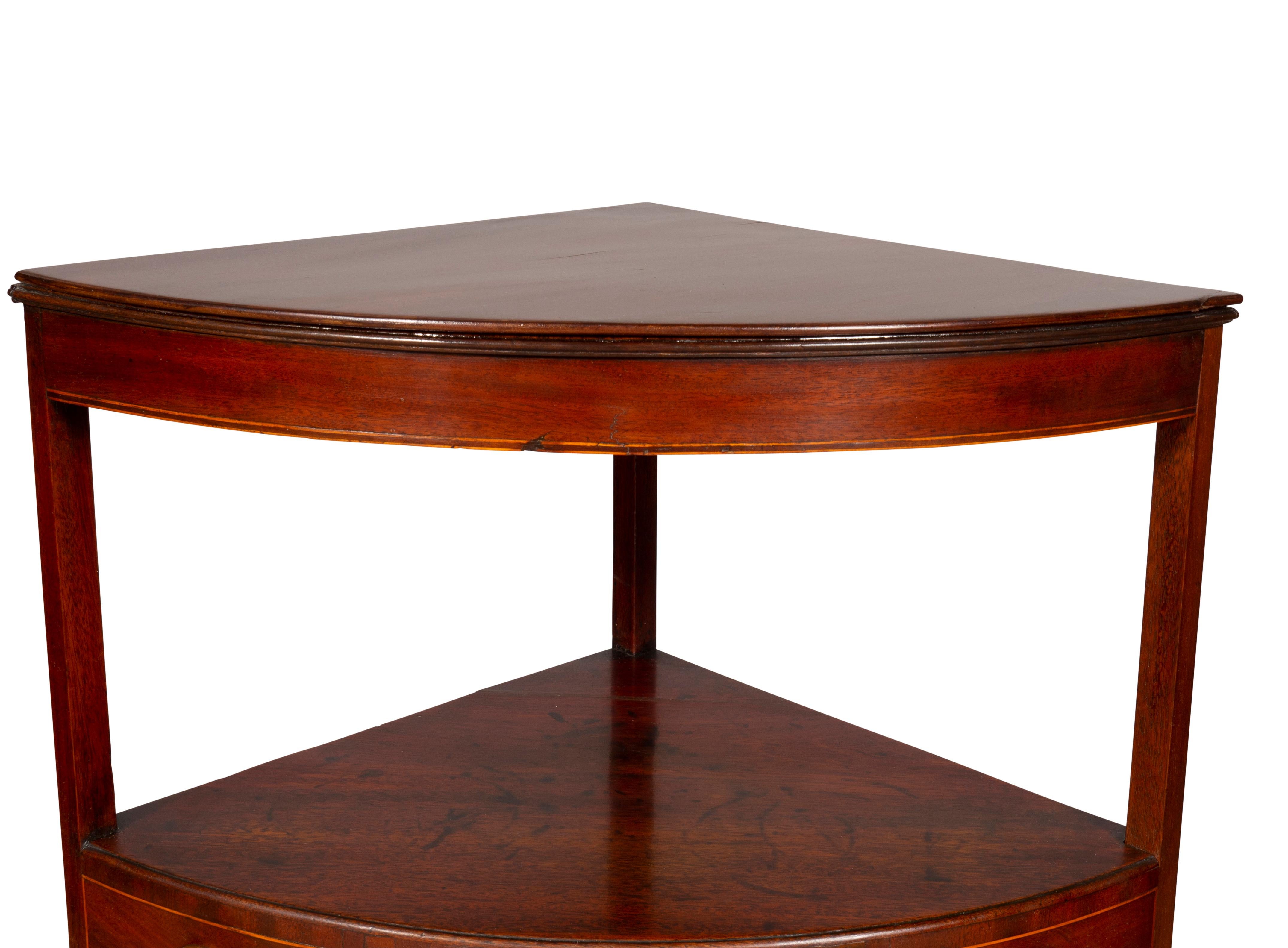 III Mahogany Corner Table For Sale at 1stDibs
