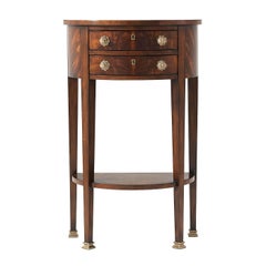 George III Mahogany Demi Lune Console