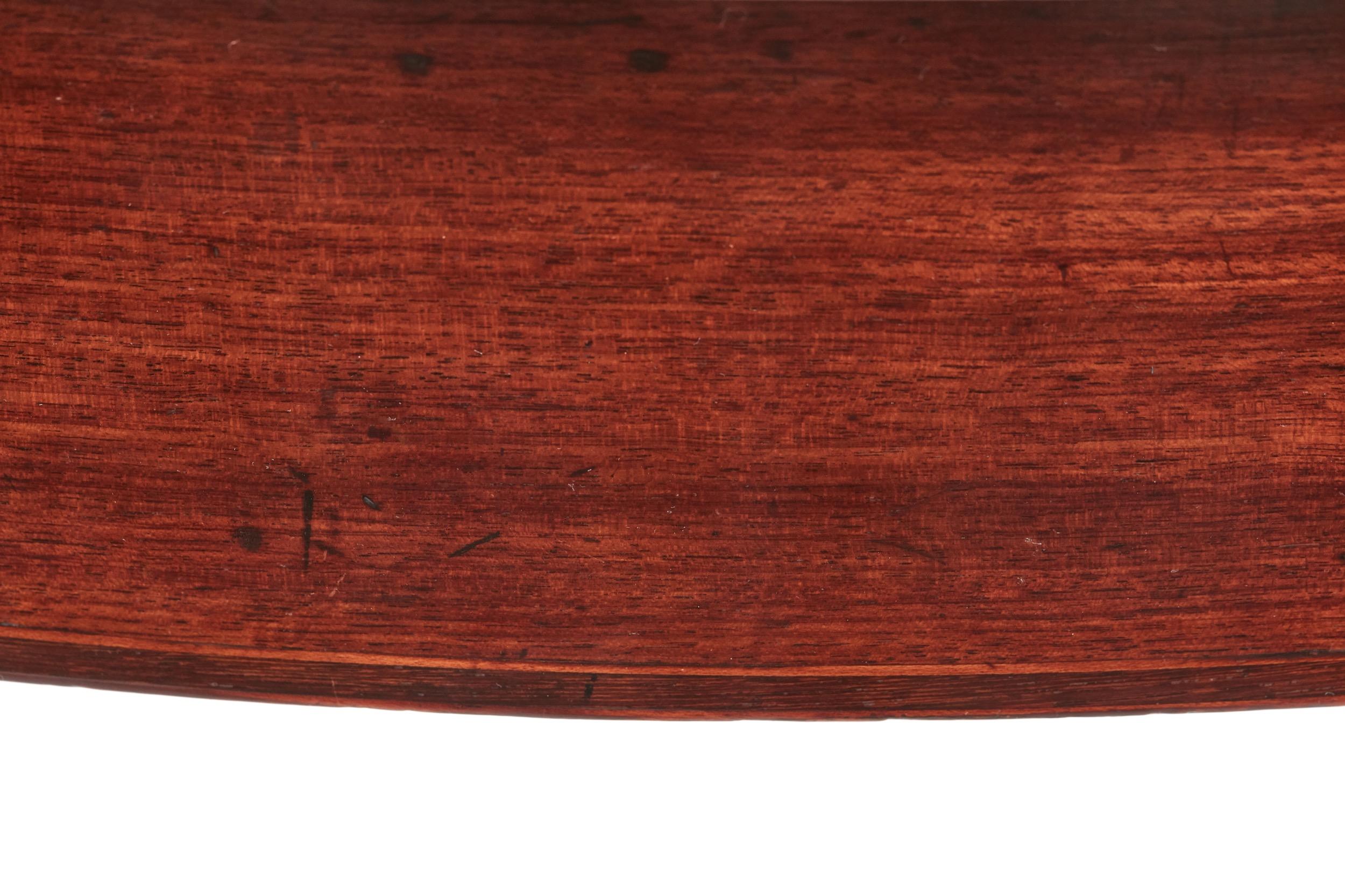 18th Century and Earlier George III Mahogany Demilune Console Table