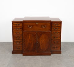 George III Mahogany Desk or Secretary Attributed to Gillows, English 1790