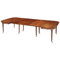 George III Mahogany Dining Table Attributed to Gillows