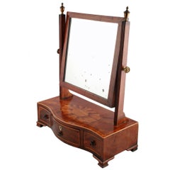 Antique George III Mahogany Dressing Mirror