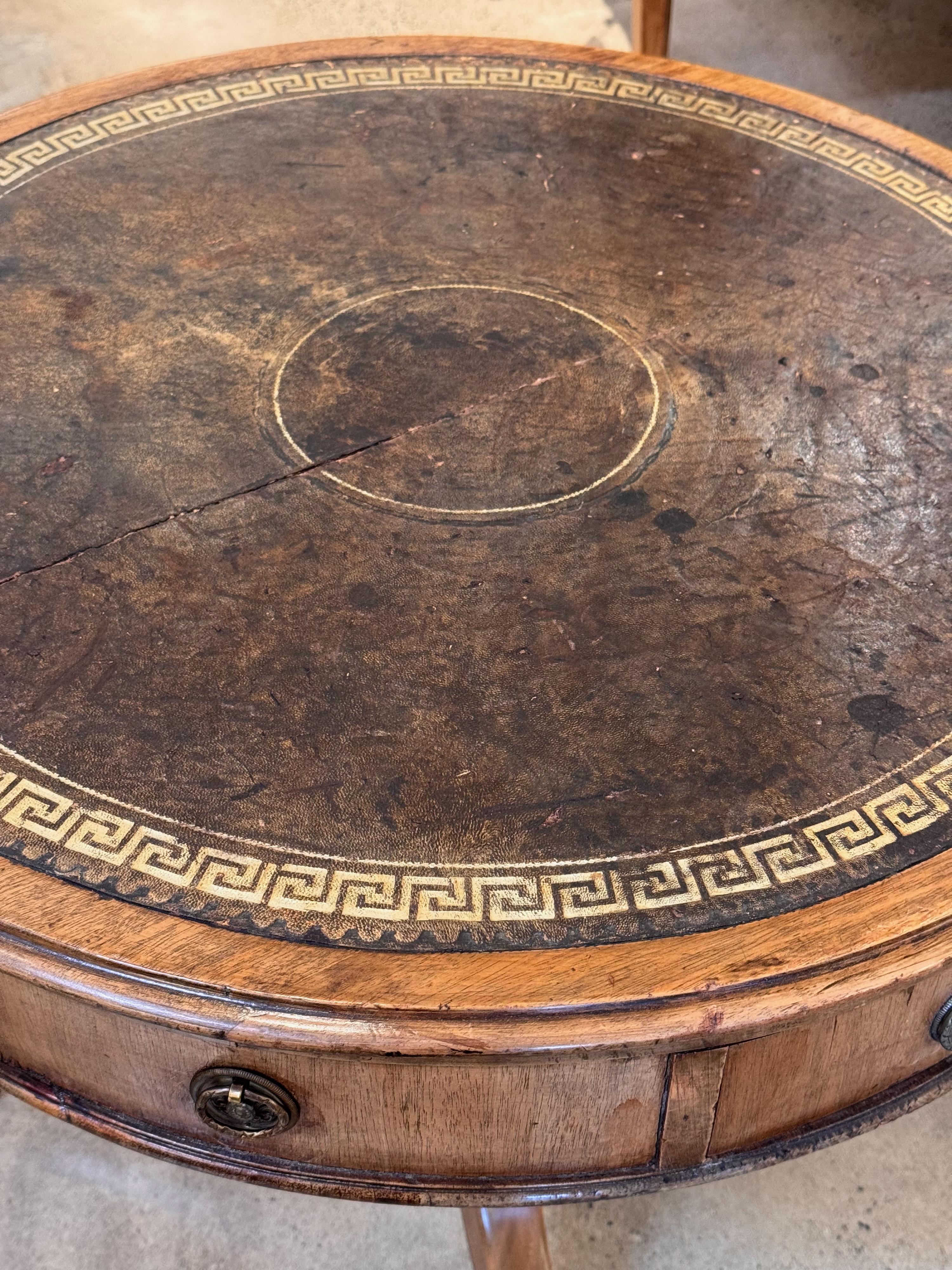George III Mahogany Drum Table 6