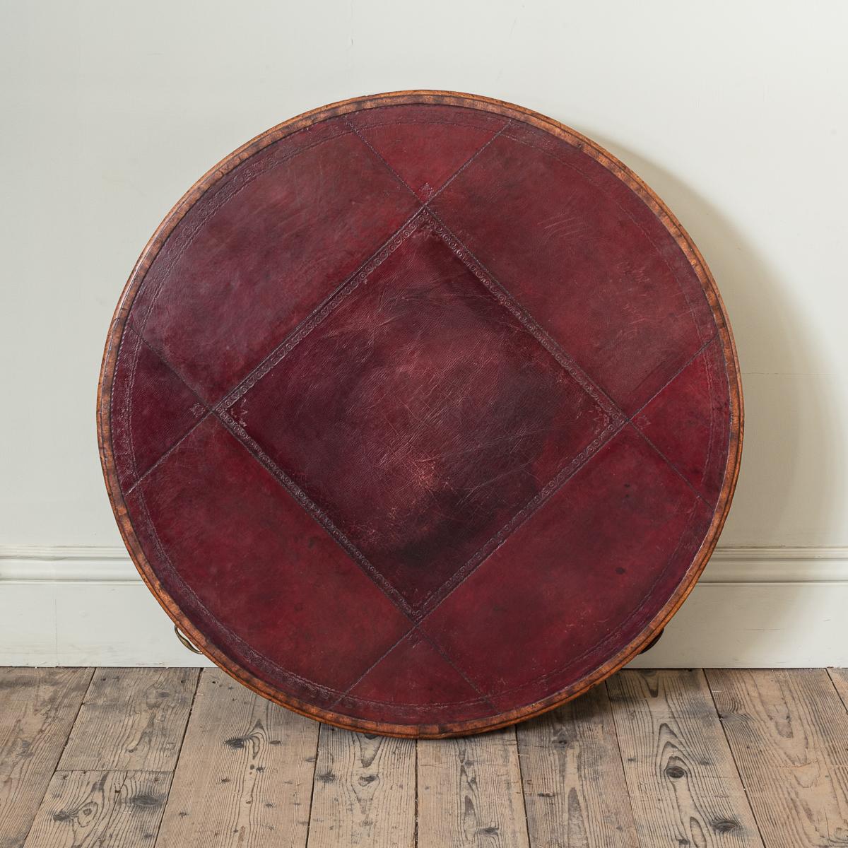 George III Mahogany Drum Table In Good Condition For Sale In London, GB
