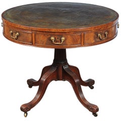 George III Mahogany Drum Table