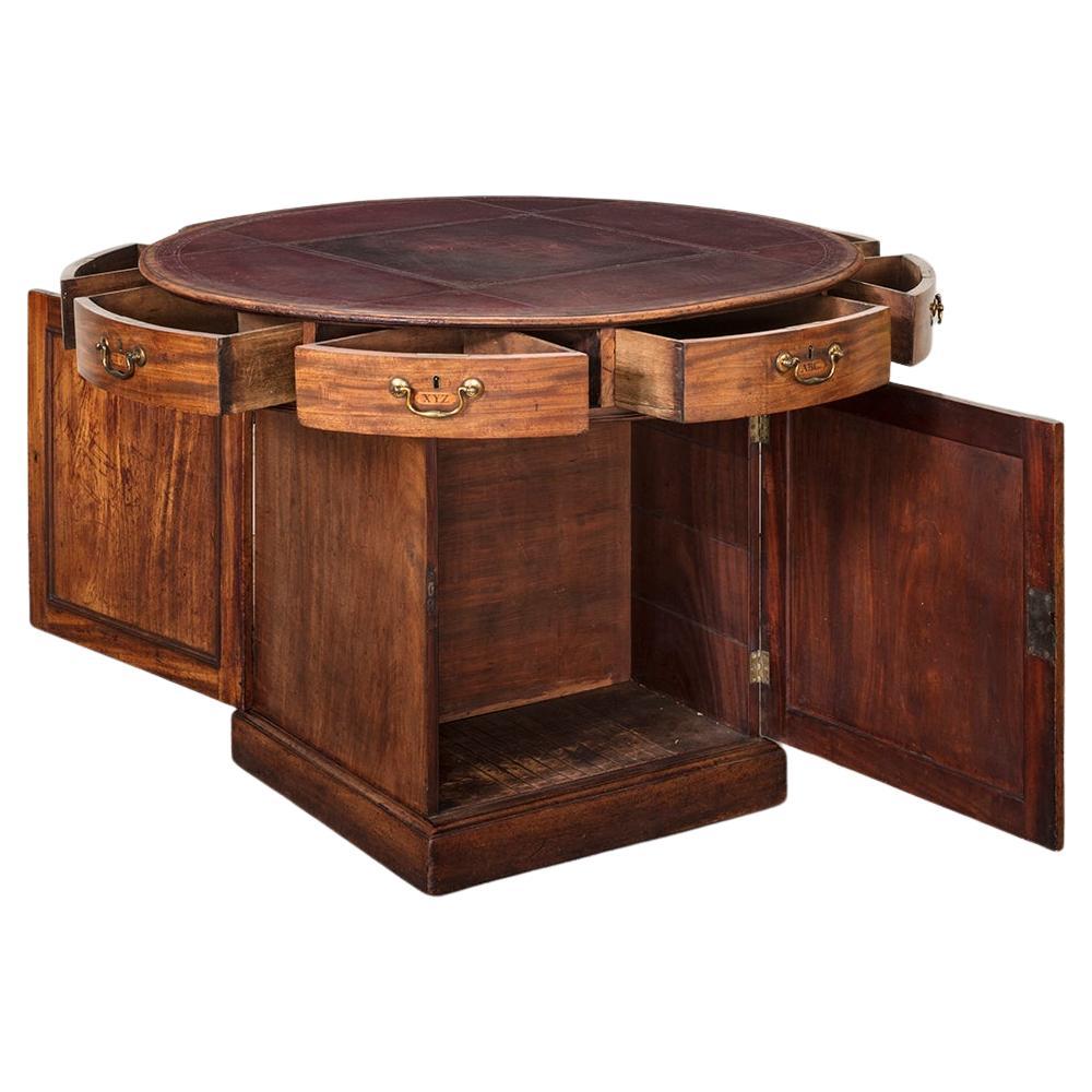 Table à tambour en acajou George III