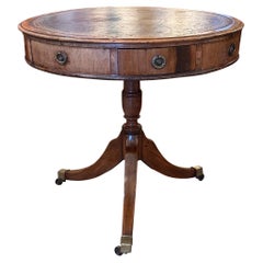 Antique George III Mahogany Drum Table