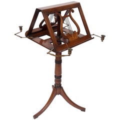 George III Mahogany Duet Music Stand