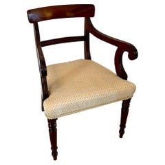 George III Mahogany Elbow/Desk Chair