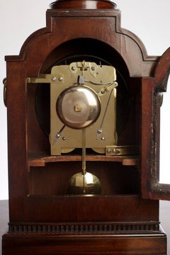 George III Mahogany English Fusee Bracket Clock by William Chater, London