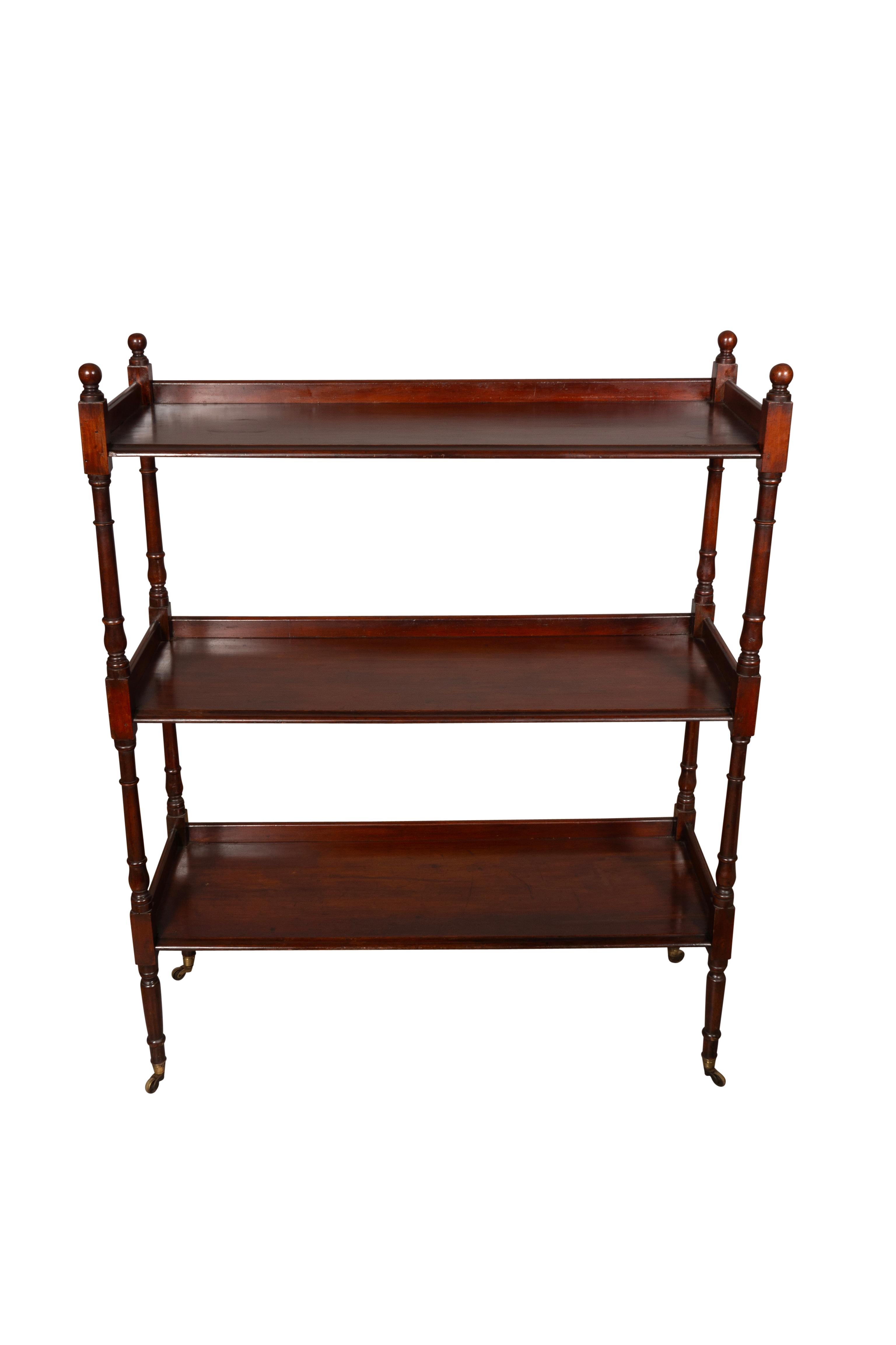 English George III Mahogany Etagere For Sale