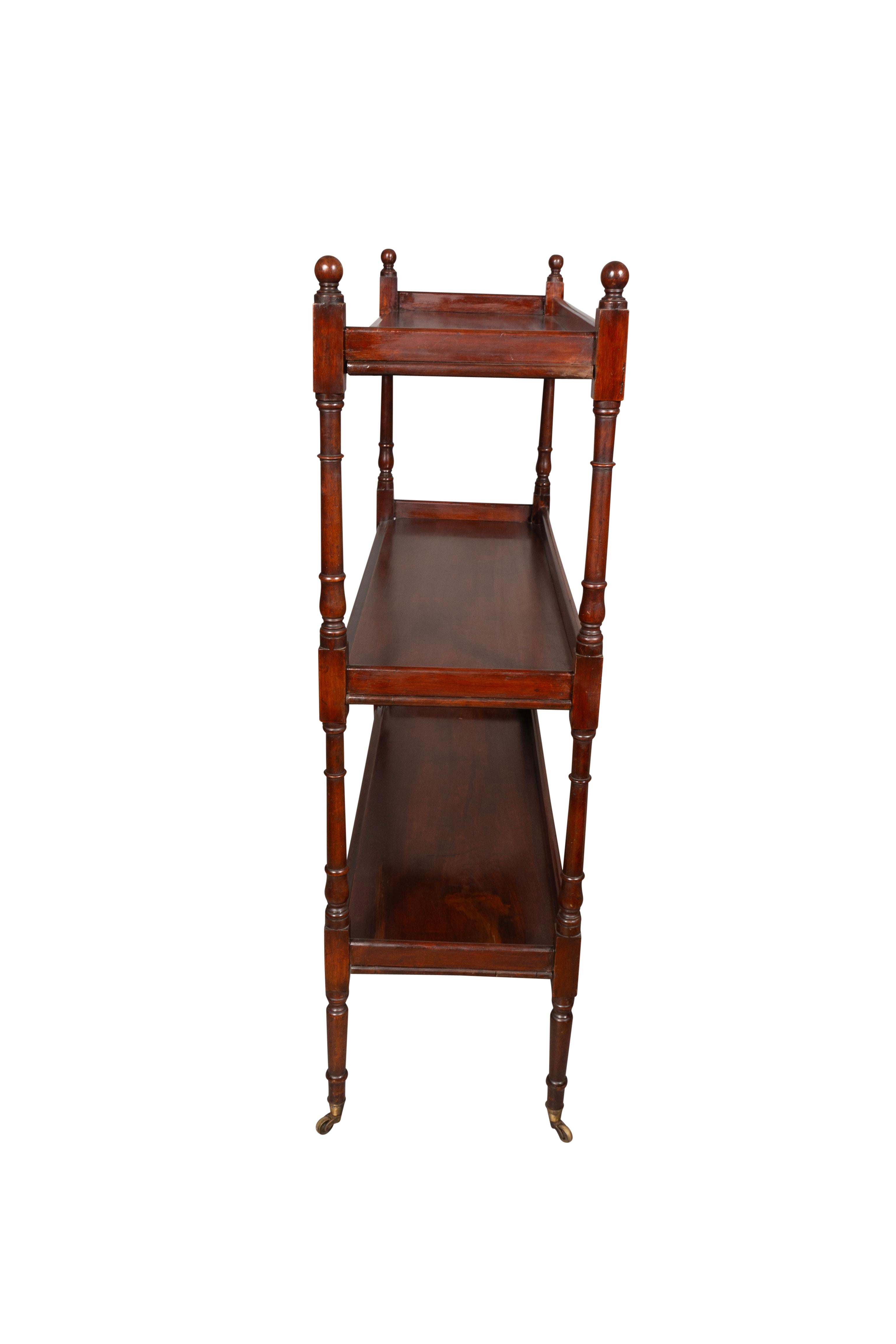Late 18th Century George III Mahogany Etagere For Sale