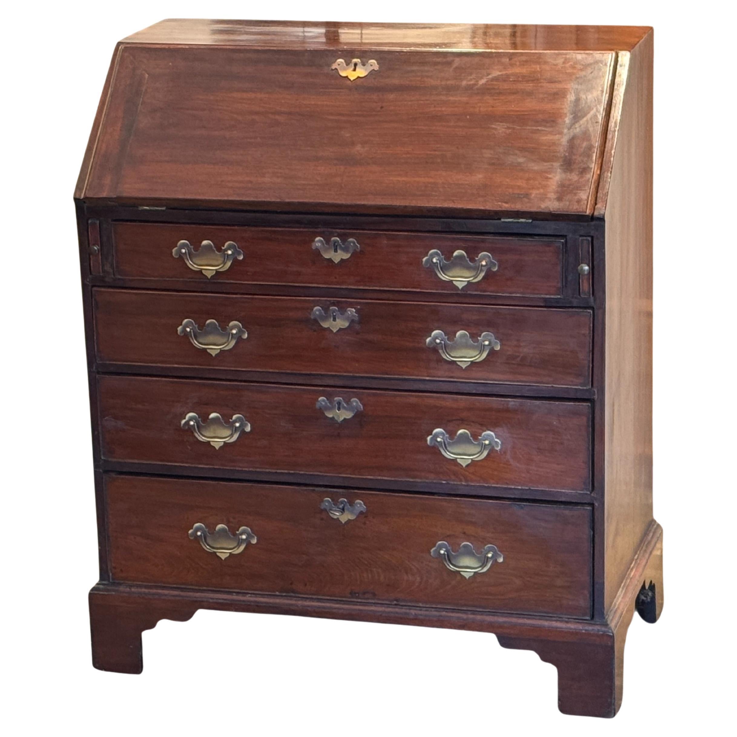 George III Mahogany Fall-Front Desk