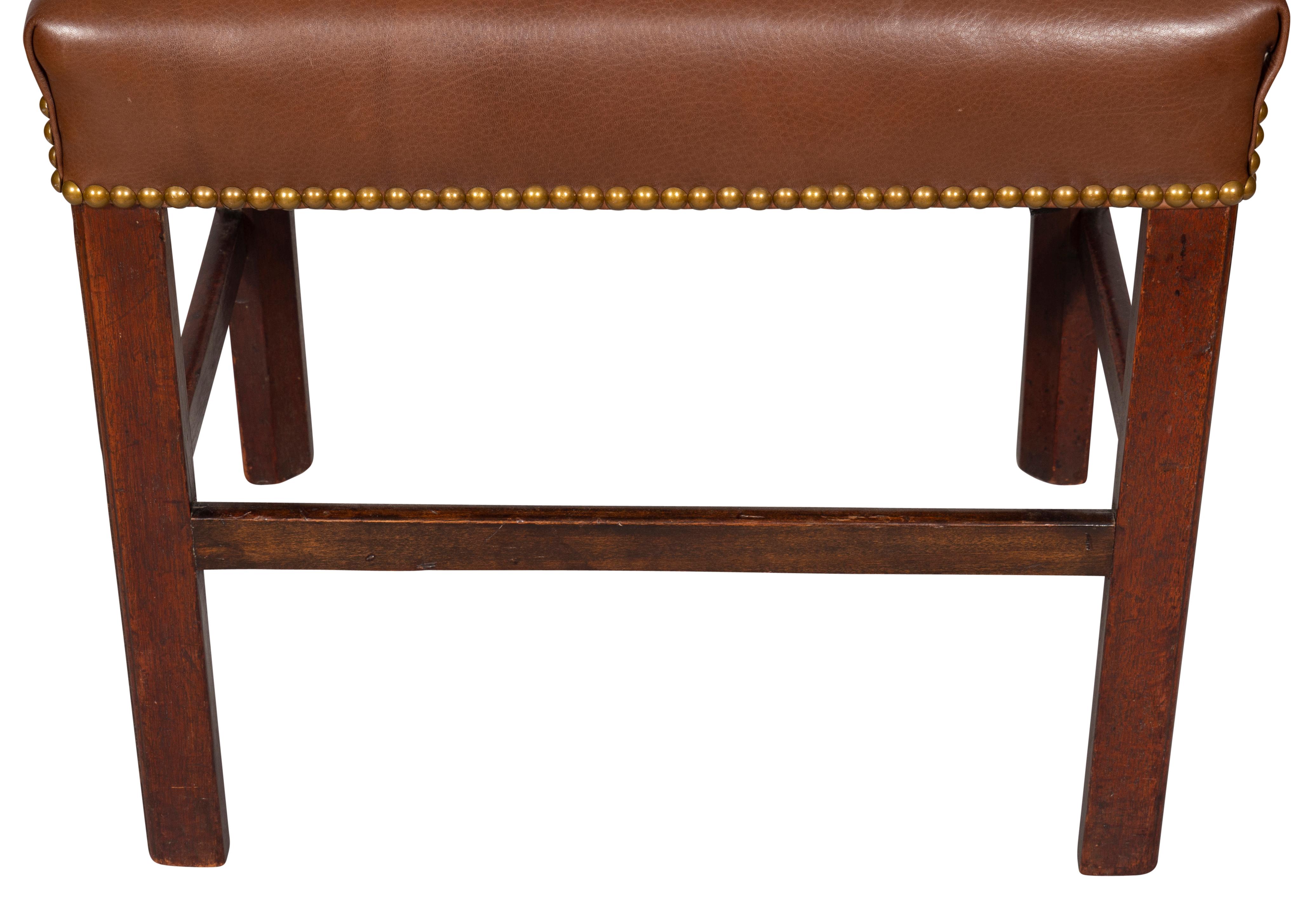 Tabouret à pieds en acajou George III en vente 5