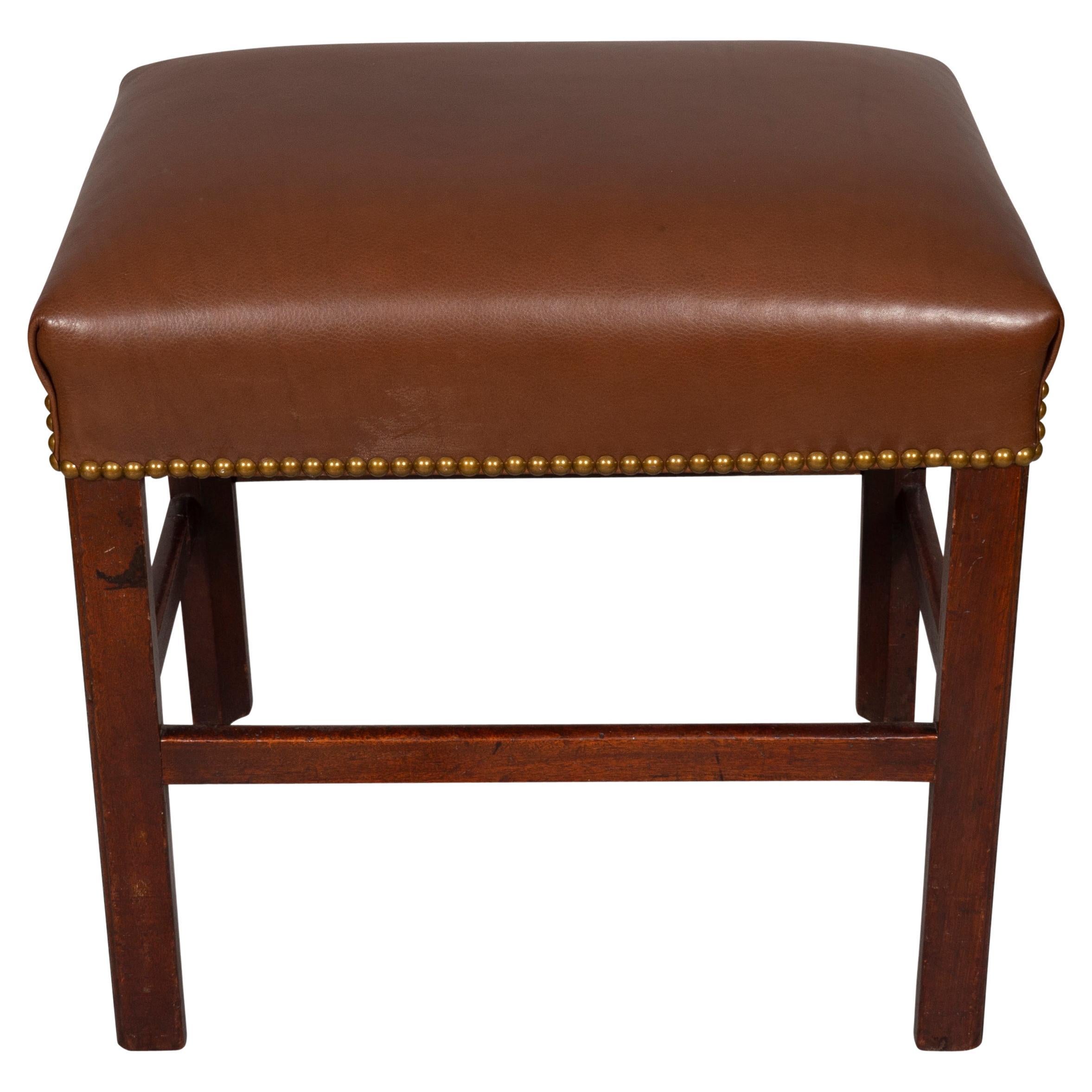 George III Mahogany Footstool For Sale