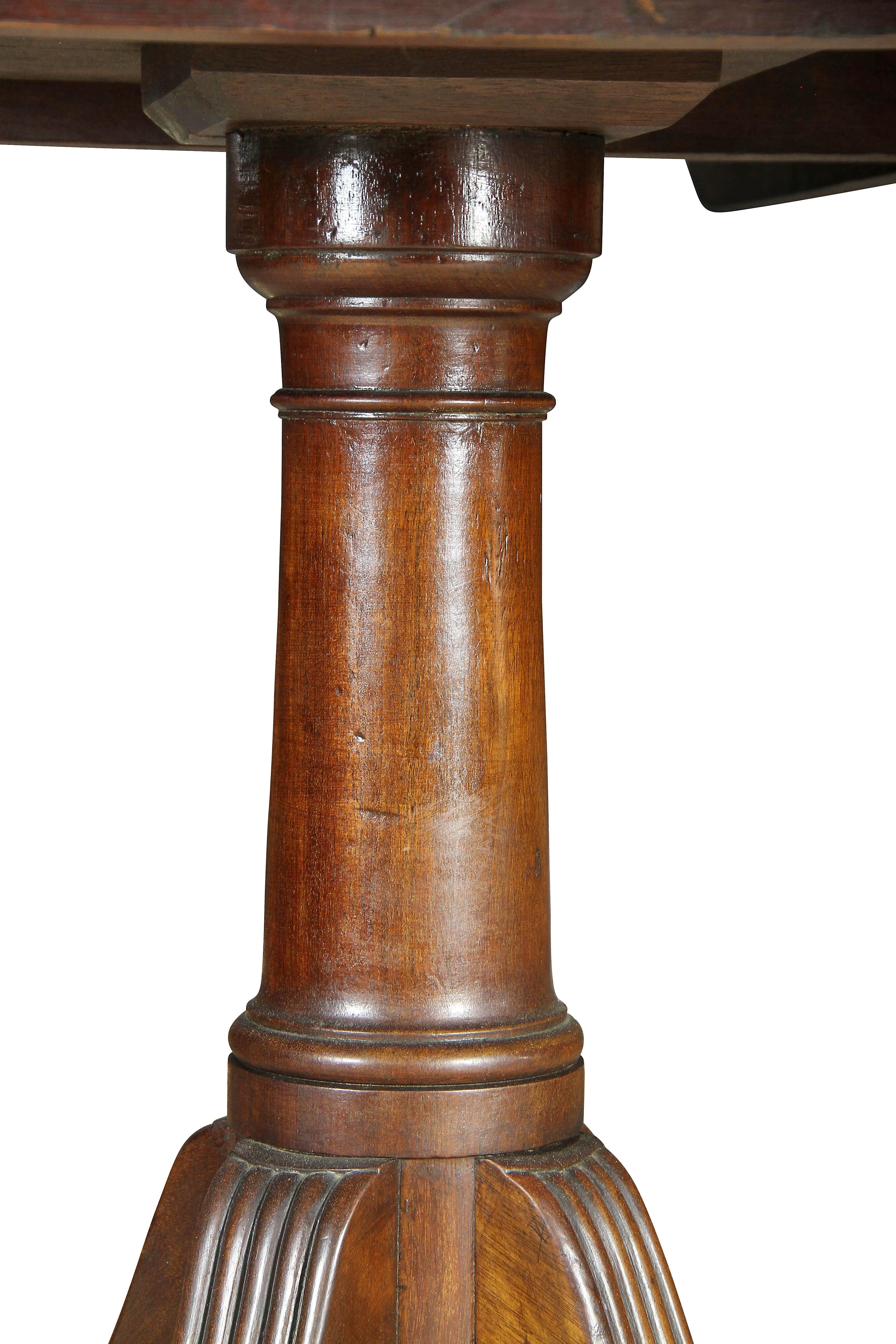 George III Mahogany Four Pedestal Dining Table 5