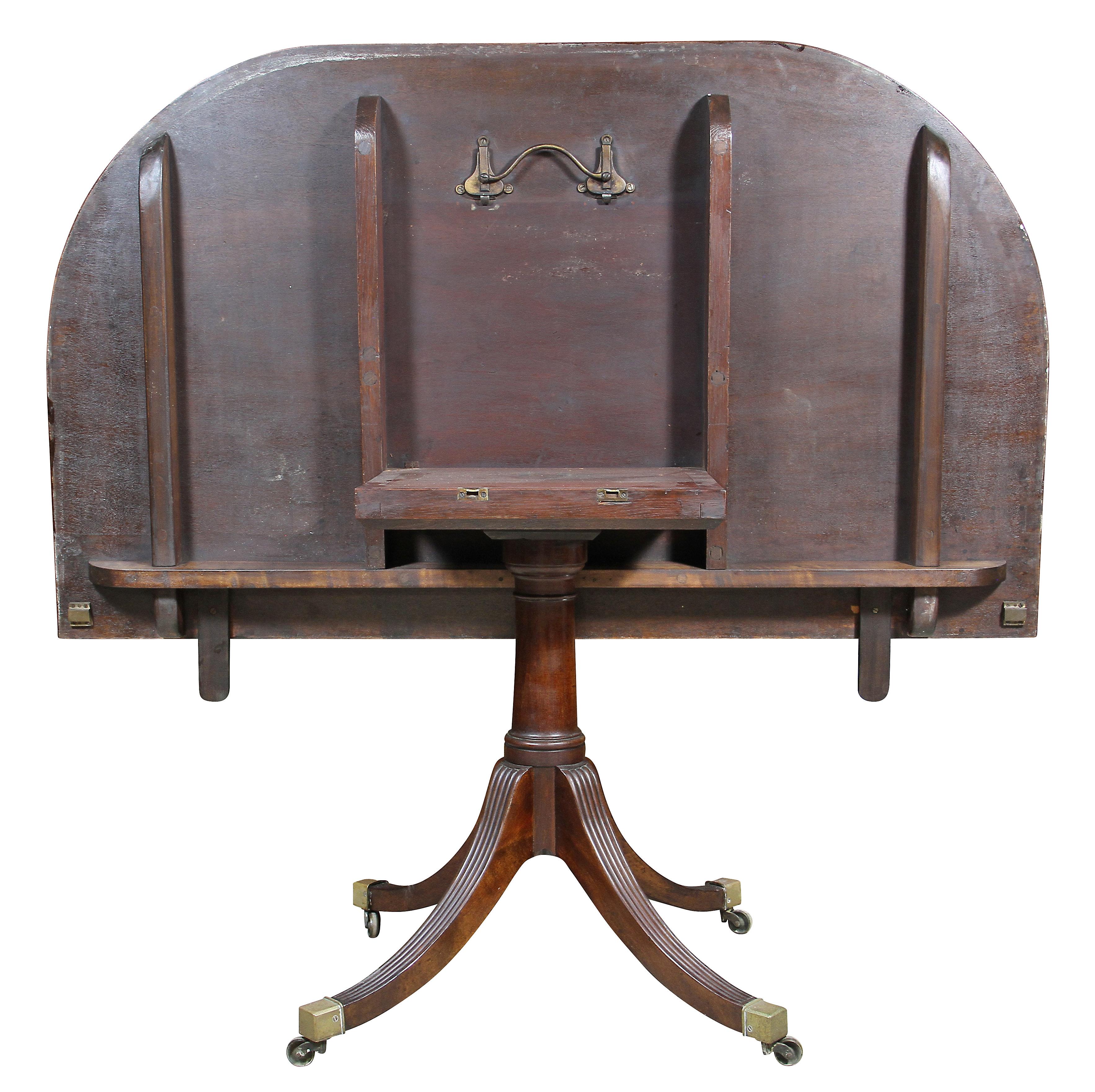 George III Mahogany Four Pedestal Dining Table 8