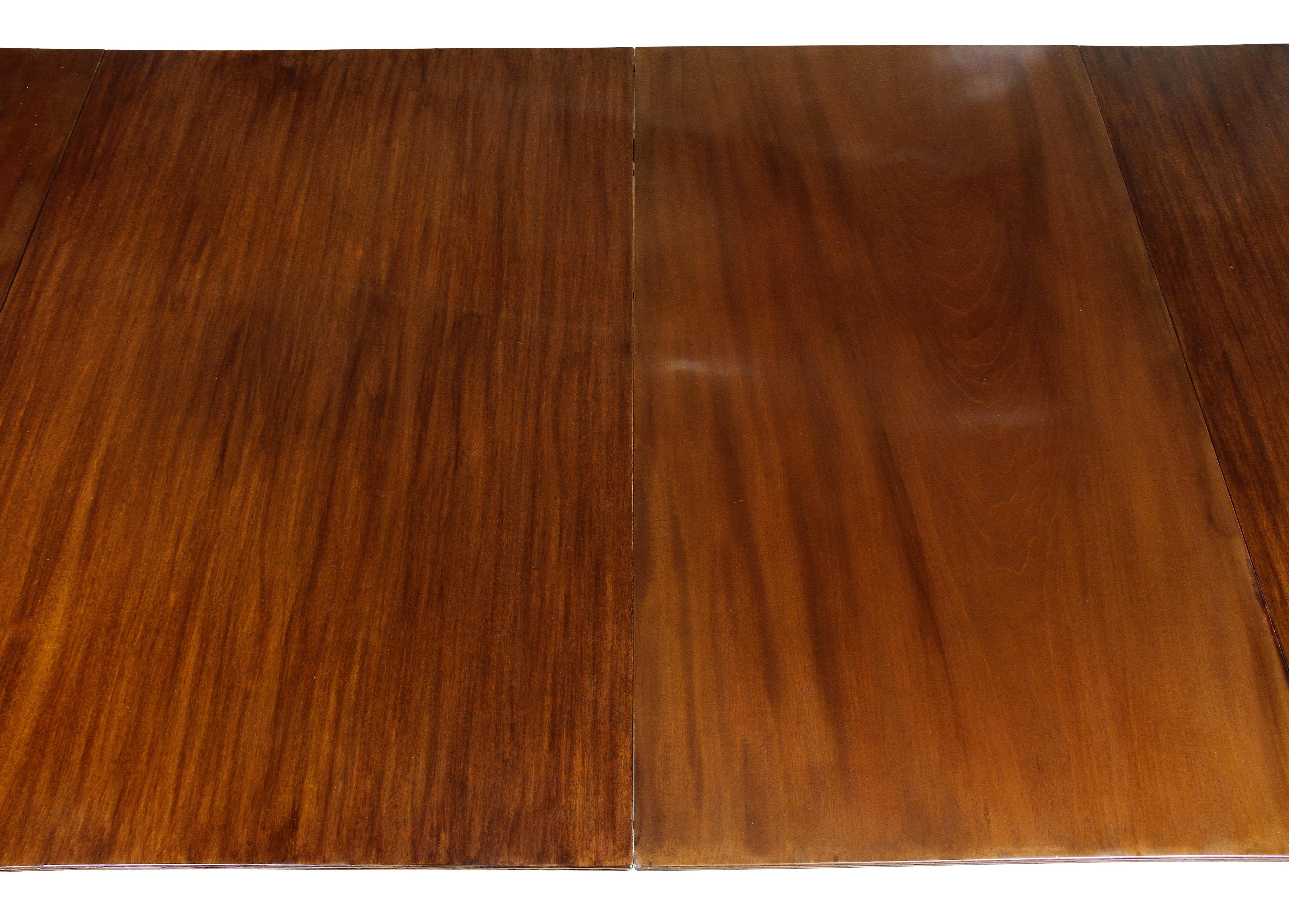George III Mahogany Four Pedestal Dining Table 2