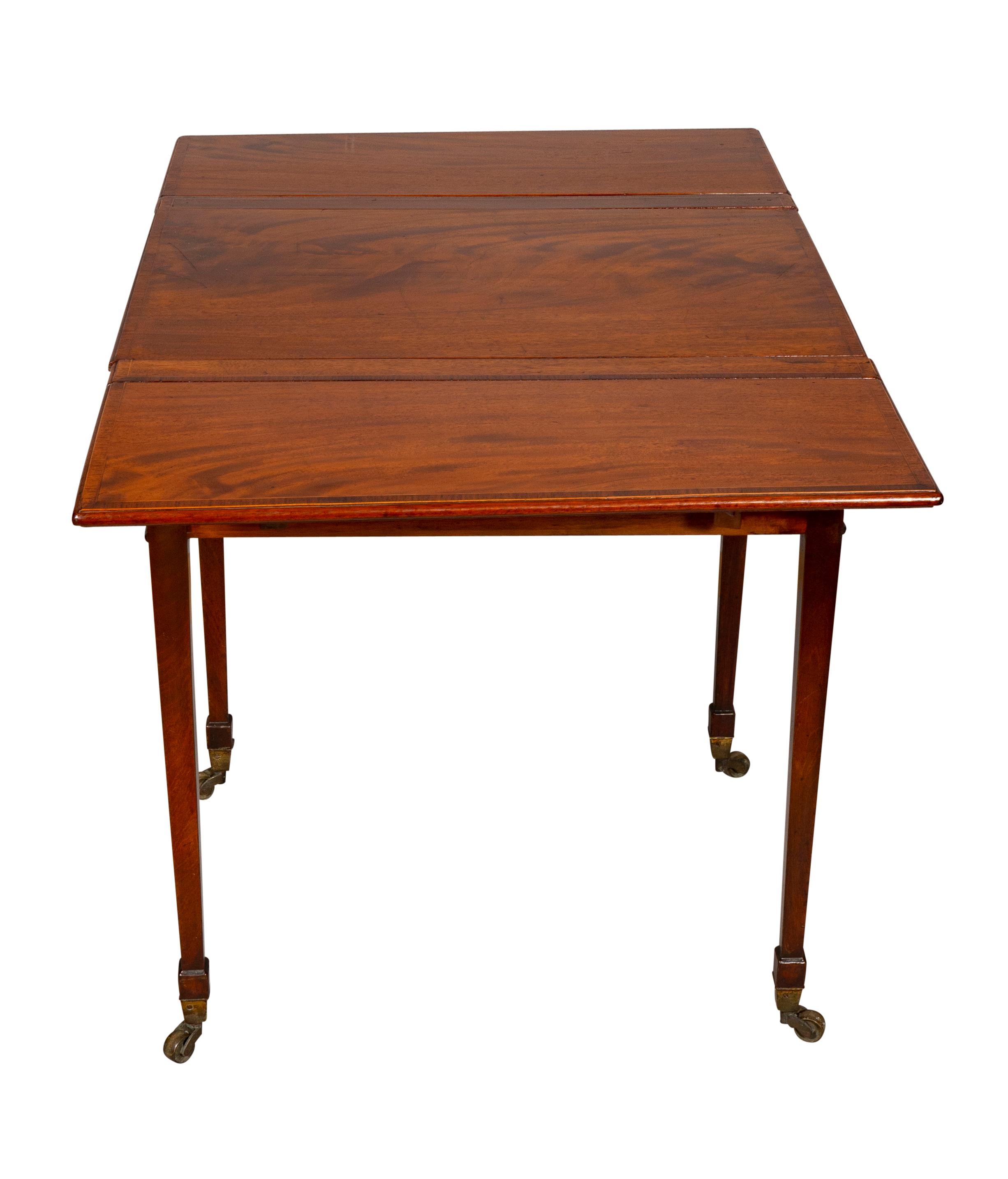 George III Mahogany Games Table For Sale 8