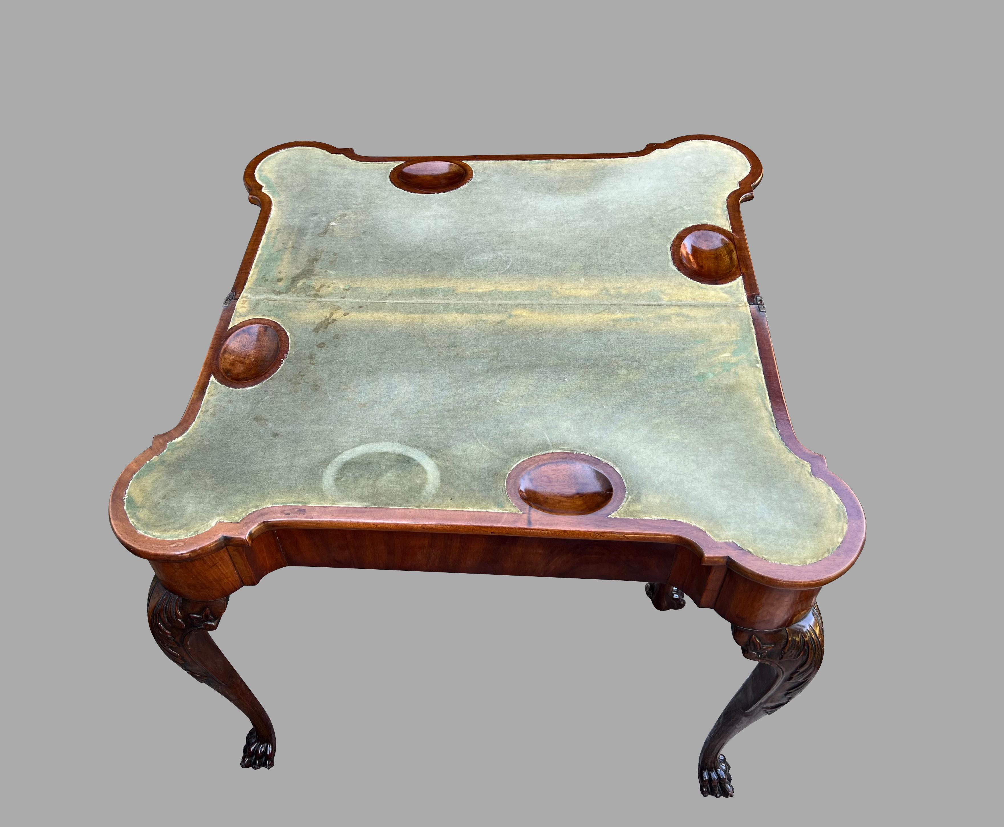George III Mahogany Games Table For Sale 9