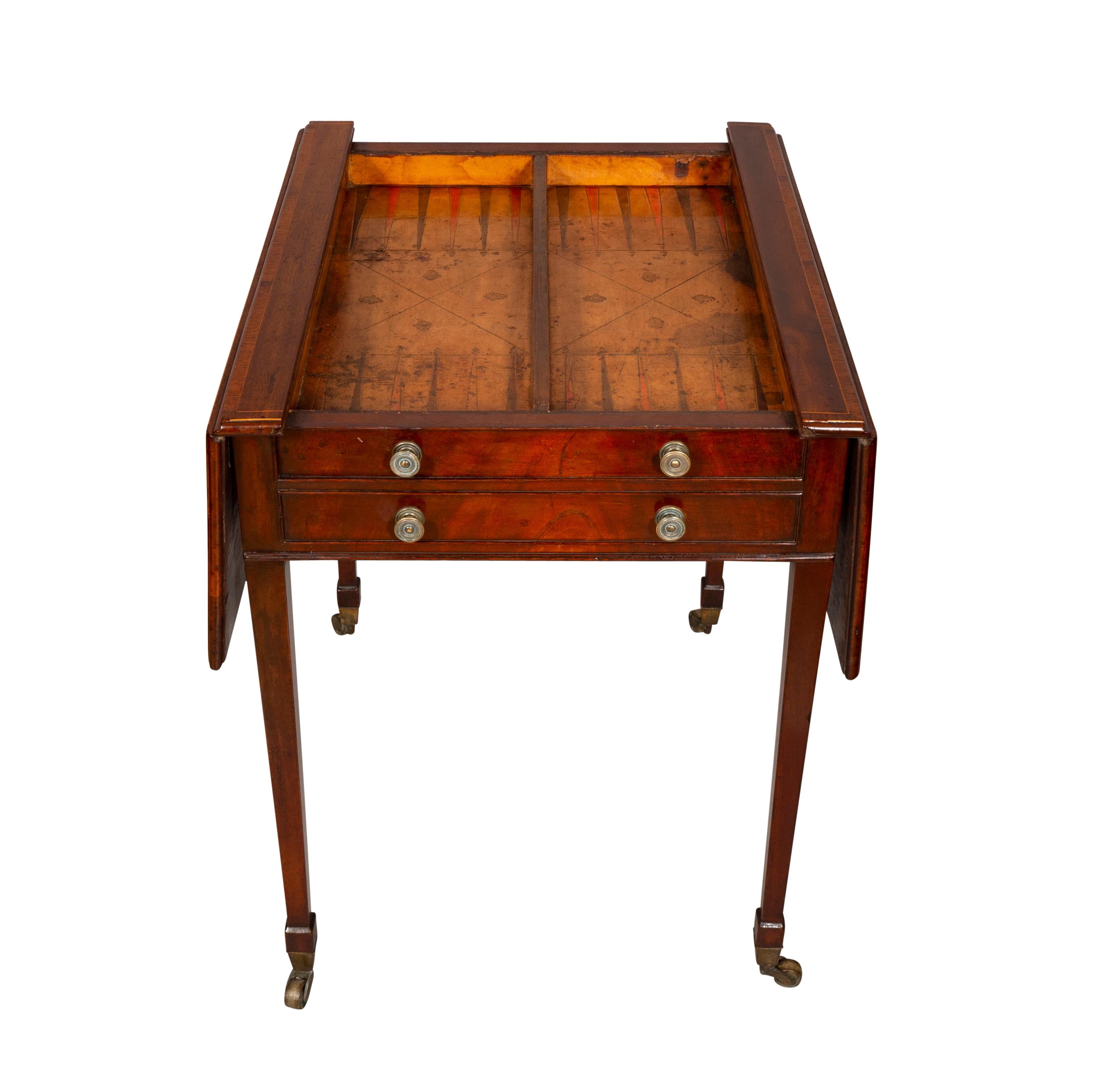 George III Mahogany Games Table For Sale 13