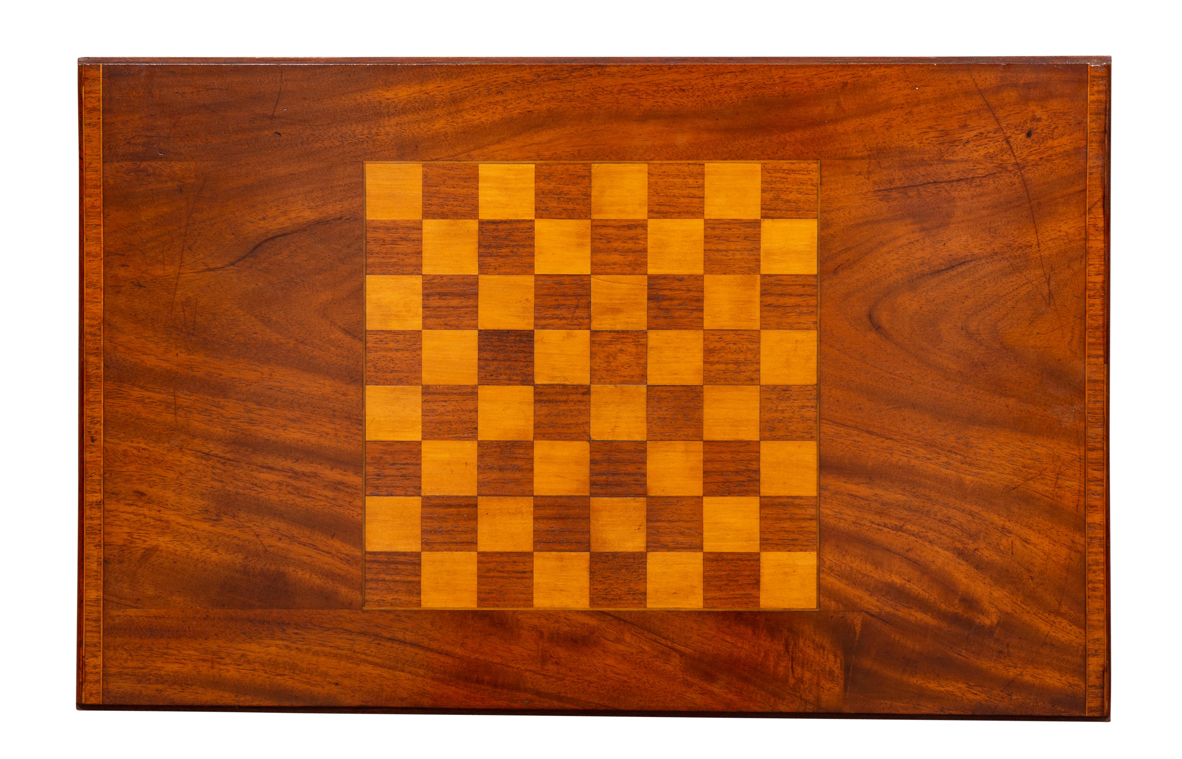 George III Mahogany Games Table For Sale 14