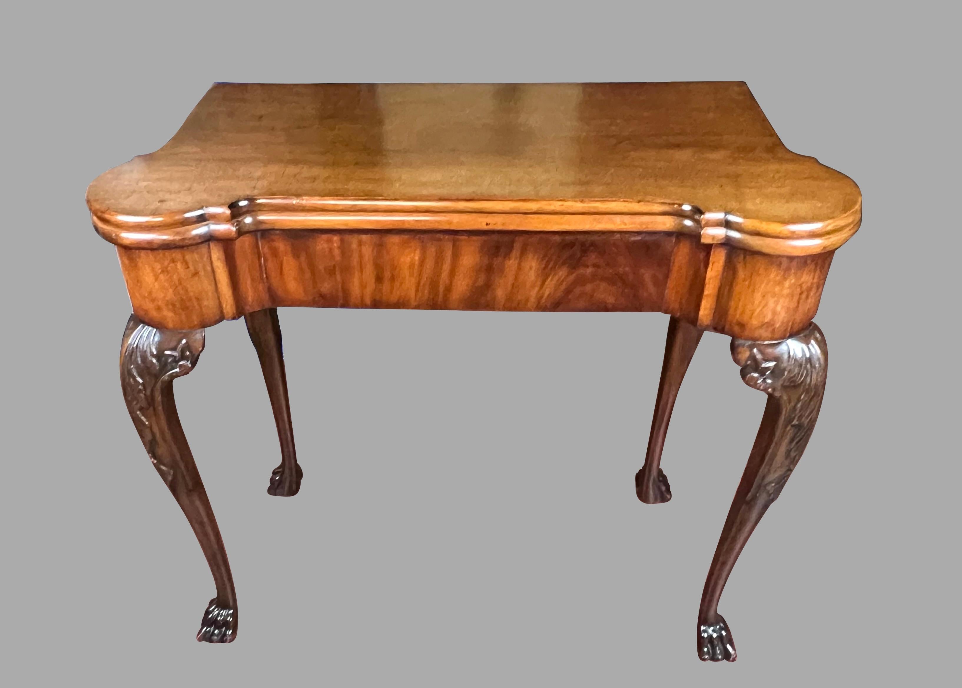 George III Mahogany Games Table In Good Condition For Sale In San Francisco, CA