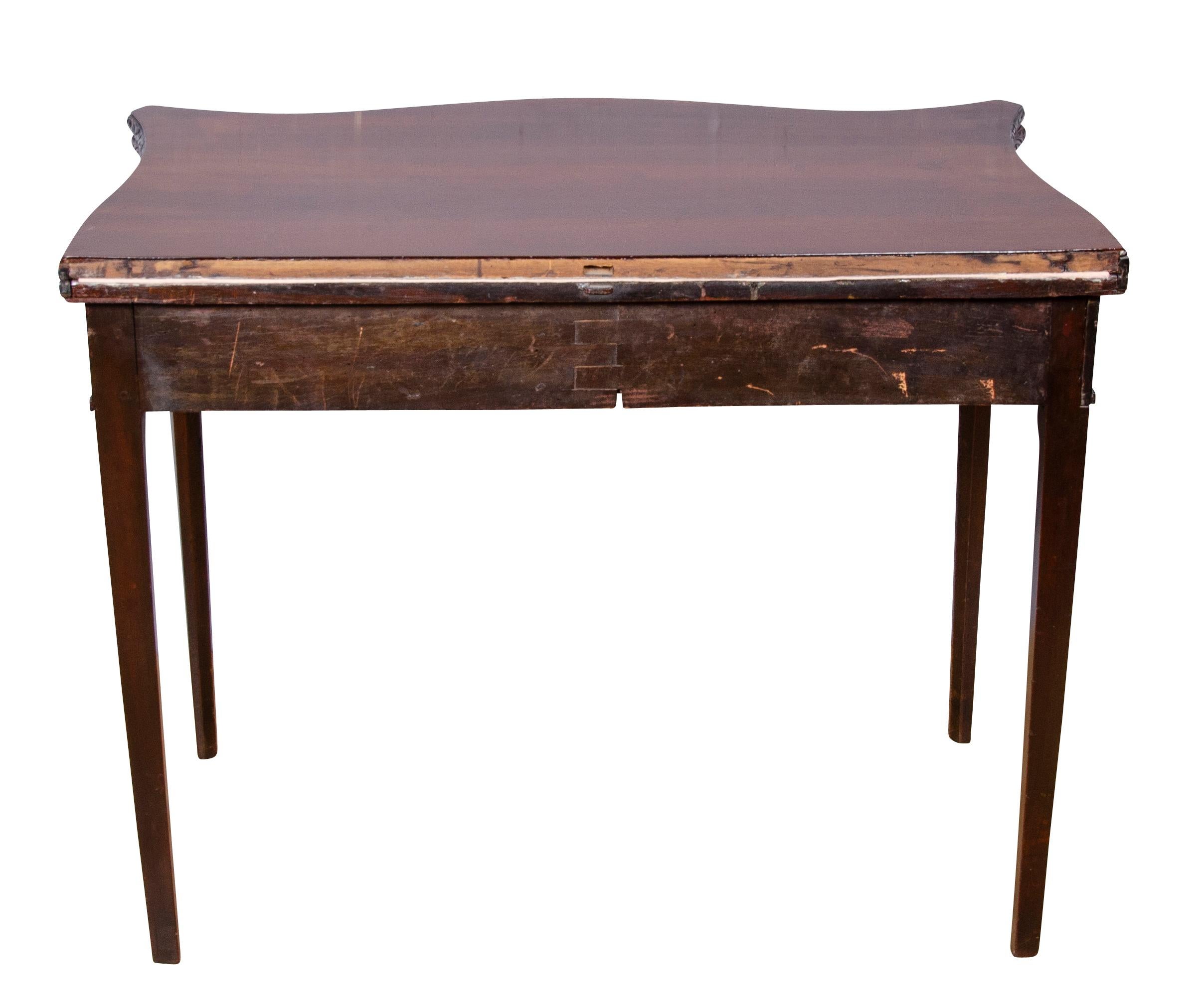 George III Mahogany Games Table For Sale 4