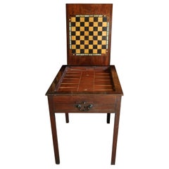 George III Mahogany Games Table