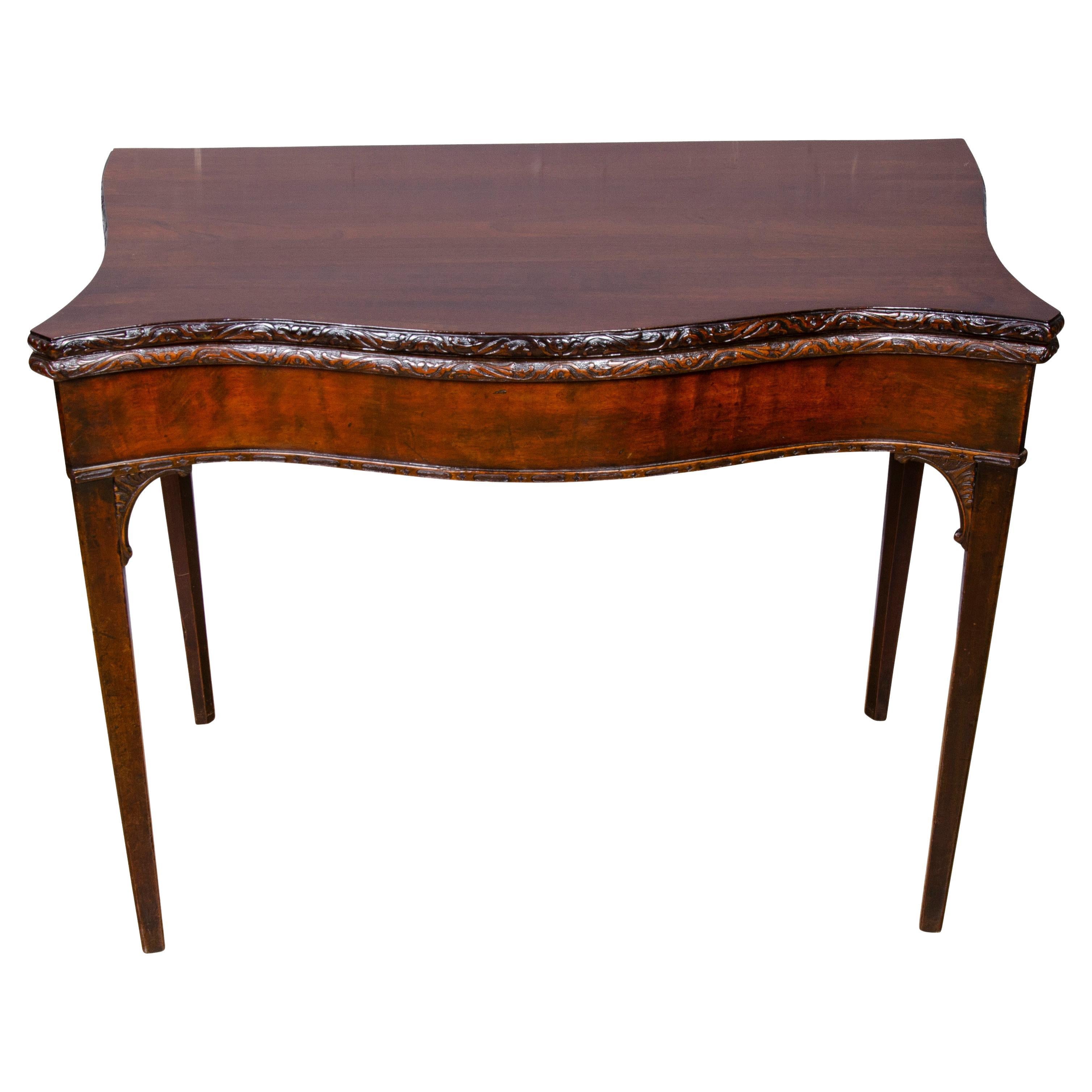 George III Mahogany Games Table For Sale