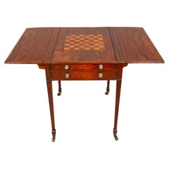 George III Mahogany Games Table