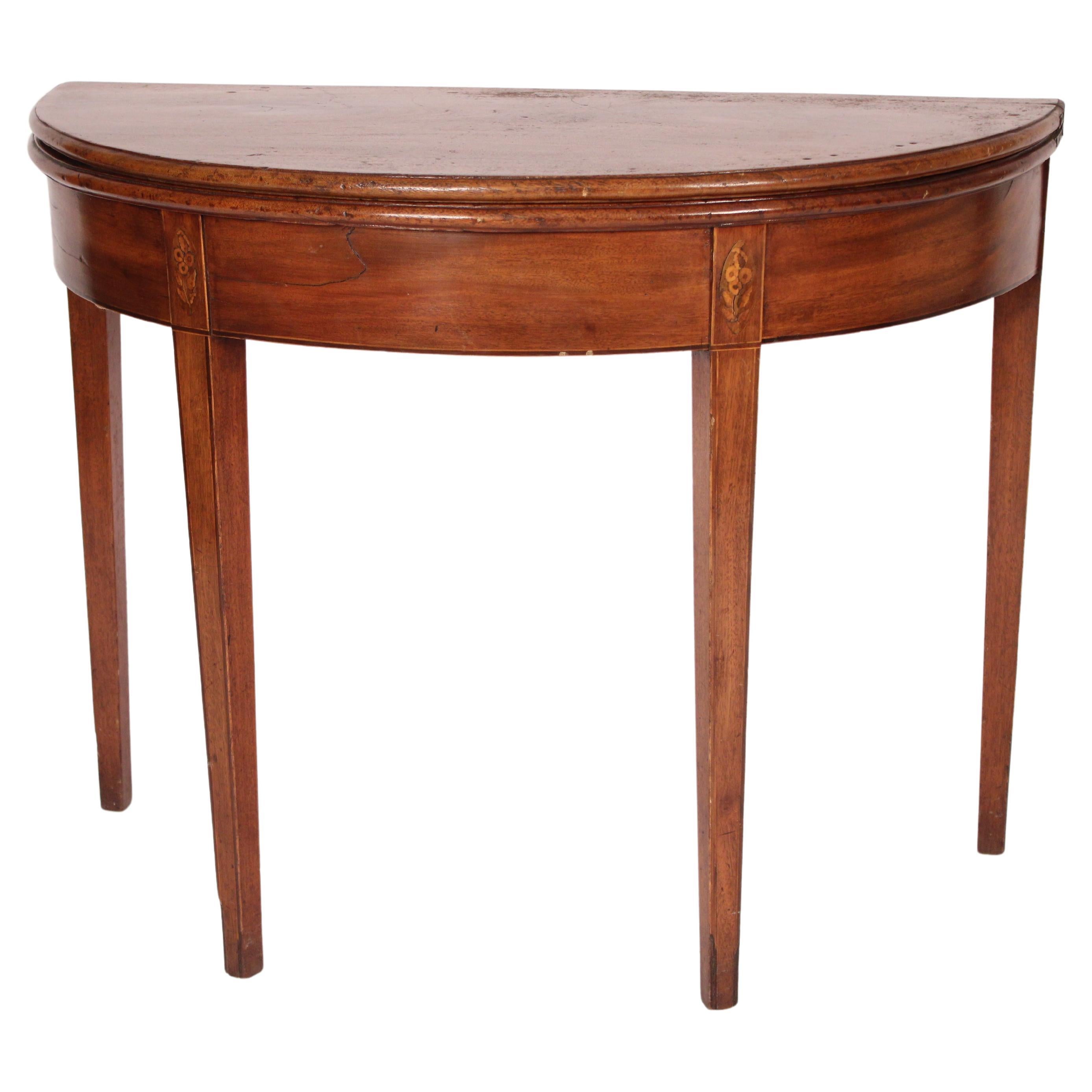 George III Mahogany Games Table