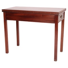 George III Mahogany Games Table