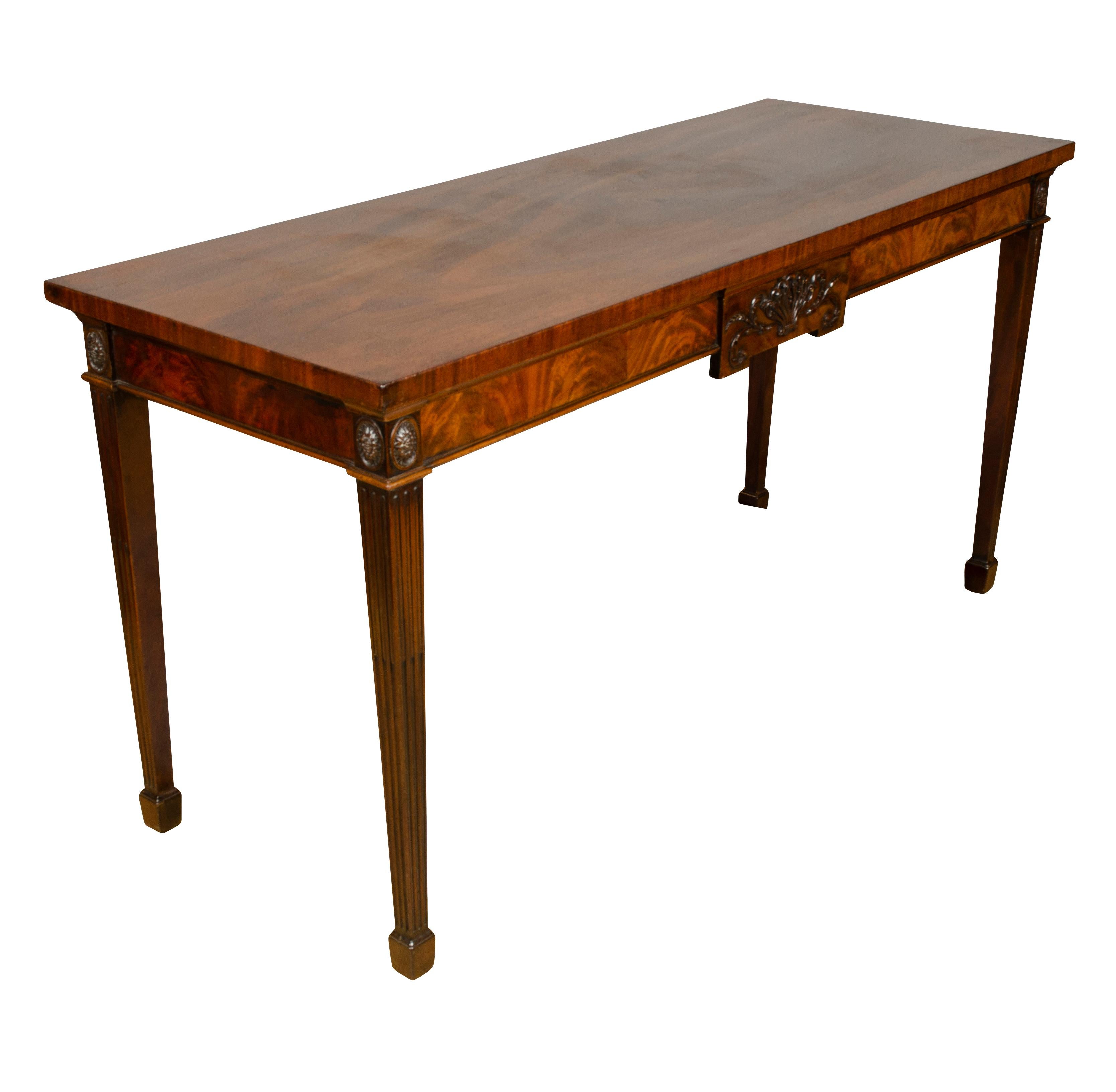 George III Mahogany Hall Table In Good Condition In Essex, MA