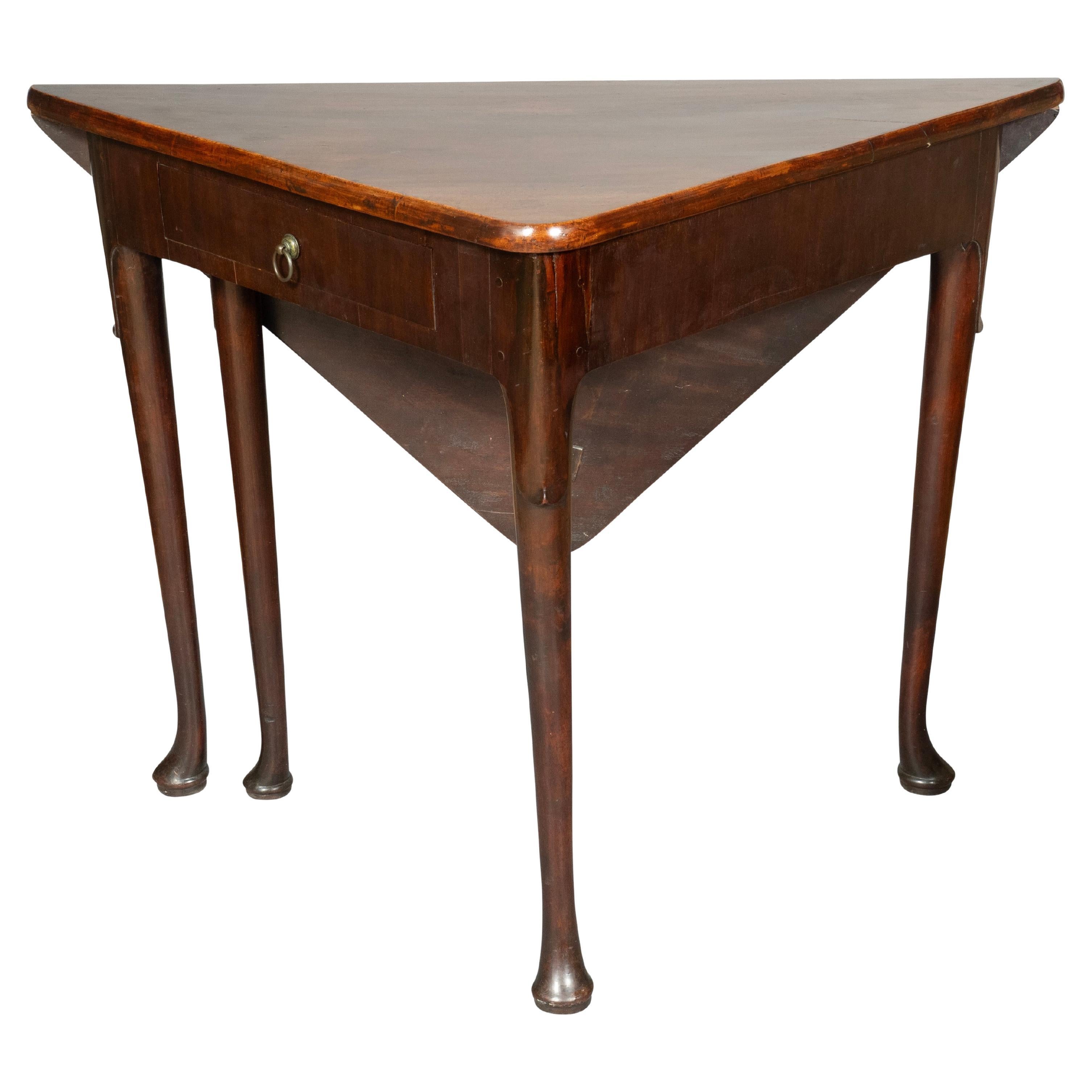 George III Mahogany Handkerchief Table