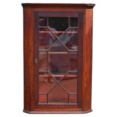 Antique George III  Mahogany Hanging Corner Cupboard circa 1790