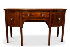 George III Mahogany Inlaid Breakfront Sideboard