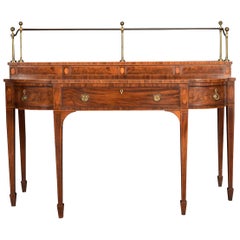 George III Mahogany Inlaid Breakfront Sideboard