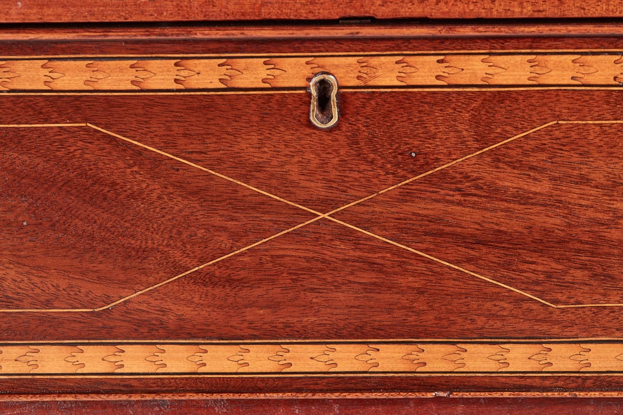 18th Century and Earlier George III Mahogany Inlaid Chest of Drawers