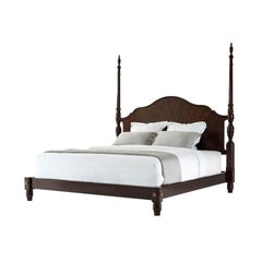 George III Mahogany King Bed