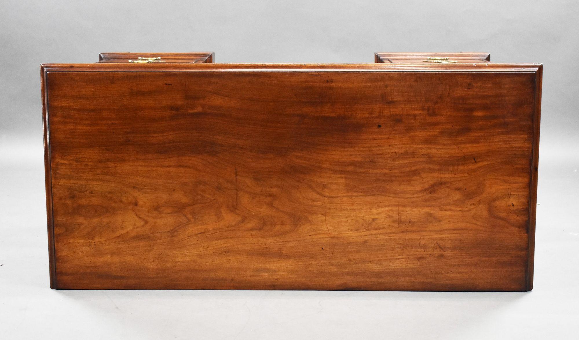 19th Century George III Mahogany Kneehole Desk