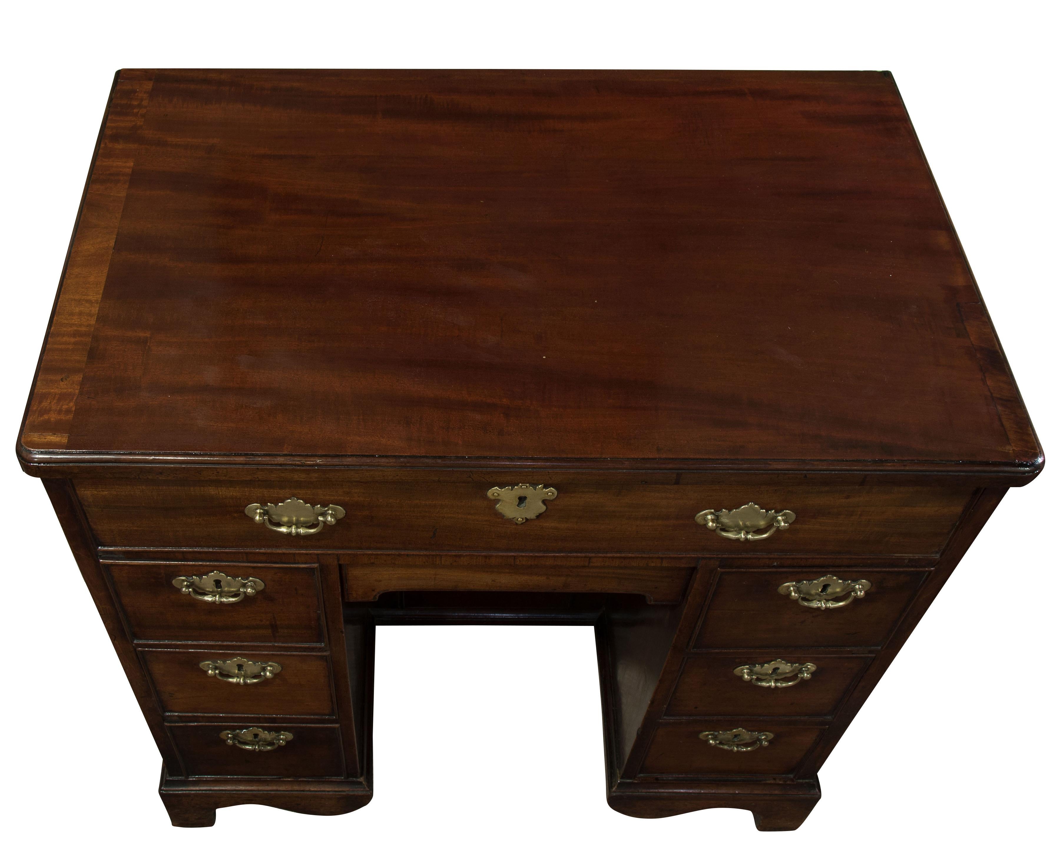 George III Mahogany Kneehole Desk 1