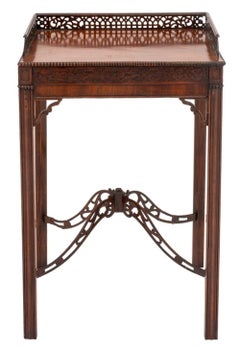 Mesa de lámpara de caoba Jorge III