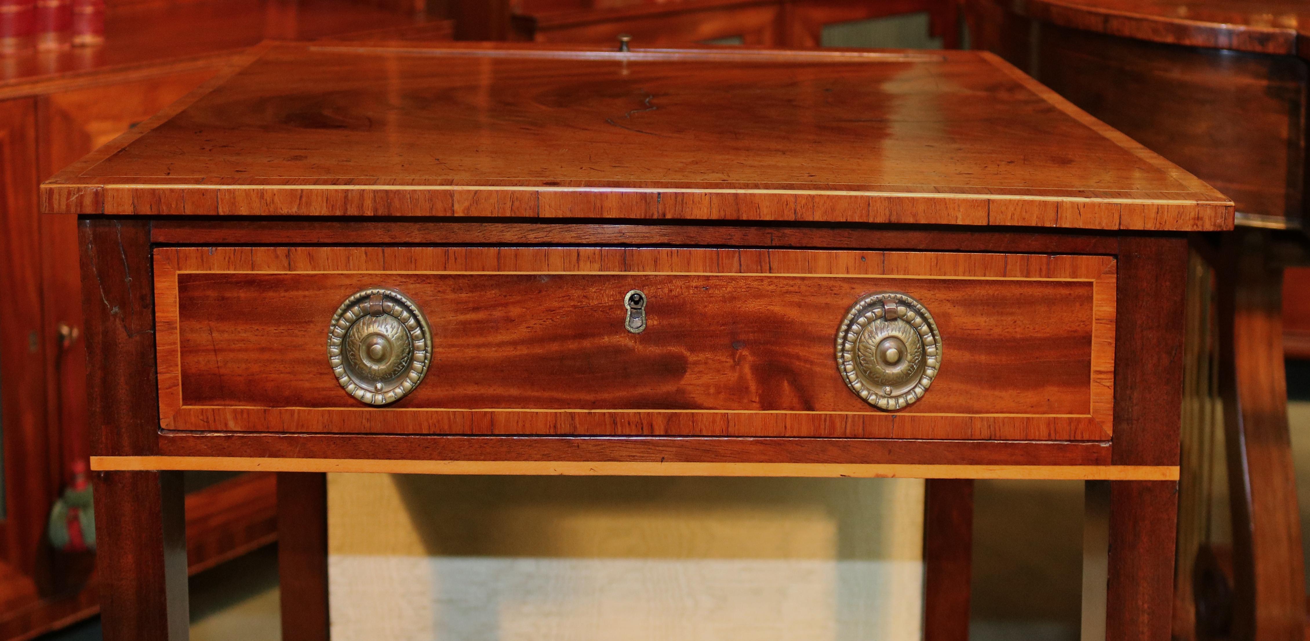 English George III Mahogany Lamp Table